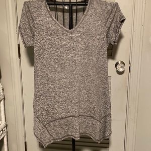 Grey tunic. Great with leggings.